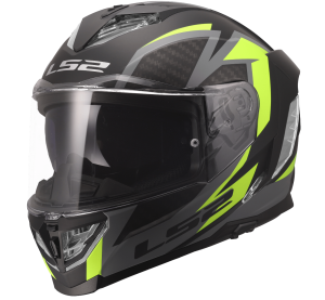 LS2 FF818 STORM III DYNAMO BLACK H-V YELLOW 3XL