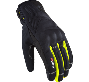LS2 JET 2 MAN GLOVES BLACK H-V YELLOW S