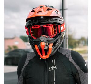 LS2 MX703 C X-FORCE VICTORY TITANIUM ORANGE-06 M