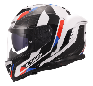 LS2 FF818 STORM III SPORTY WHITE BLUE RED XL