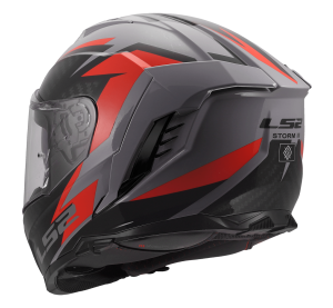LS2 FF818 STORM III DYNAMO GREY RED 3XL