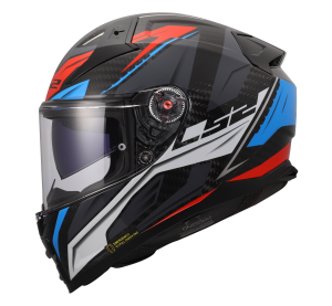 LS2 FF811 VECTOR II C SAVAGE WHITE BLUE RED-06 XS