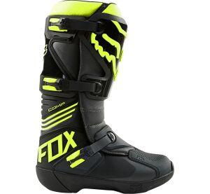 FOX Comp Boot - 9, BLACK/YELLOW MX