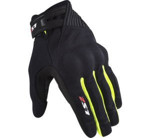 LS2 DART 2 MAN GLOVES BLACK H-V YELLOW M