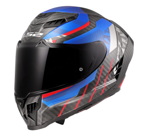 LS2 FF807 DRAGON TRAX BLUE RED L