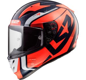 LS2 FF323 ARROW C EVO STING BLUE FLUO ORANGE