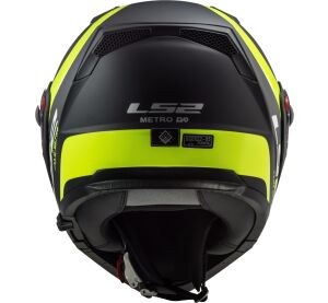 LS2 FF324 METRO EVO RAPID Matt Black Gloss Yellow, FOG FIGHTER (PINLOCK)