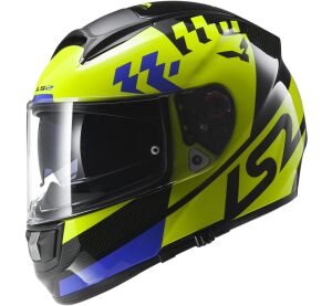 LS2 FF397 VECTOR PODIUM Hi-Vis Yellow Black FOG FIGHTER (PINLOCK) XS