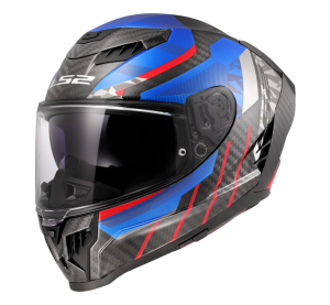 LS2 FF807 DRAGON TRAX BLUE RED XXS