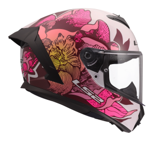 LS2 FF820 RAPID III POPPIES II WHITE PINK XXS