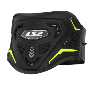 LS2 KOKU KIDNEY BELT BLACK H-V YELLOW