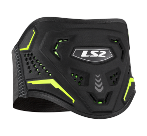 LS2 KOKU KIDNEY BELT BLACK H-V YELLOW
