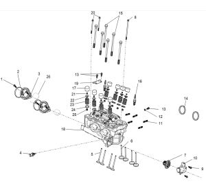 Cylinder head cover sub-assembly