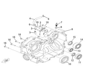 RIGHT CRANKCASE (右箱体)