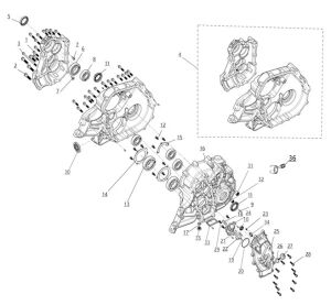 Gearbox combination.