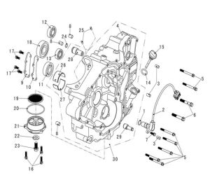 LEFT CRANKCASE