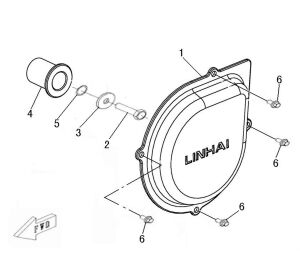 LEFT SIDE COVER（NEW MODEL）
MATCH WITH CRANKSHAFT COMP（NEW MODEL）,LEFT CRANKCASE COVER（NEW MODEL）