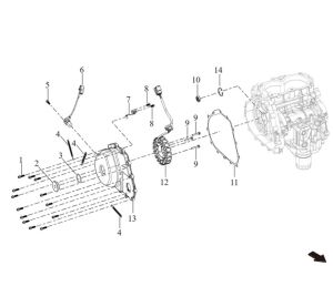 Left crankcase cover