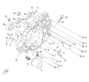 LEFT CRANKCASE