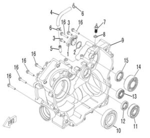 RIGHT CRANKCASE