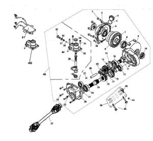 FRONT GEAR-BOX （FOR 4WD）