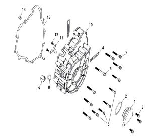 Left Crankcase Cover