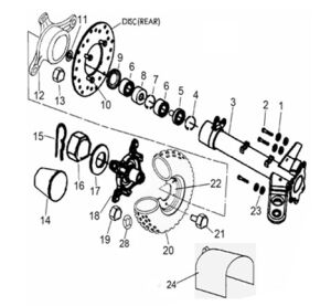 WHEEL REAR (FOR EUROPE)