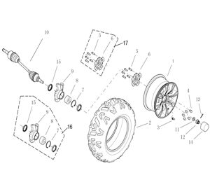 Front Wheel LH Side