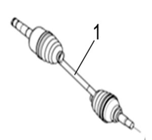 REAR LEFT DRIVE AXLE