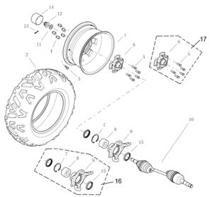 Front Wheel RH Side