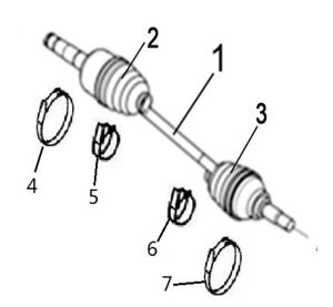 REAR LEFT DRIVE AXLE (XL)