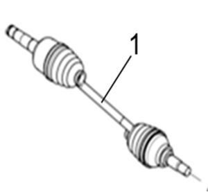 REAR RIGHT DRIVE AXLE