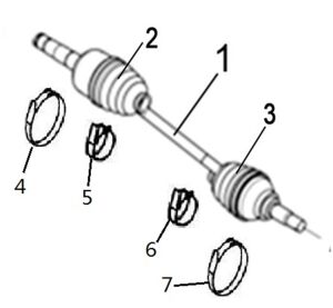 REAR RIGHT DRIVE AXLE（XL）
