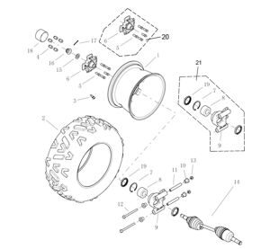 Rear Wheel RH Side