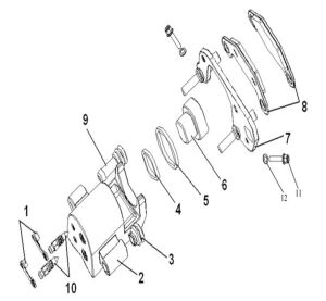 BRAKE CALIPER,L.FR 0F EUROPE BRAKING SYSTEM