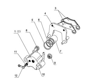 BRAKE CALIPER ，FR