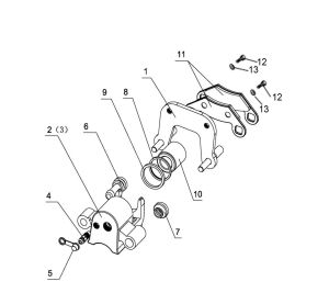 BRAKE CALIPER ，RR