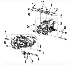 FRONT AND REAR GEAR-BOX