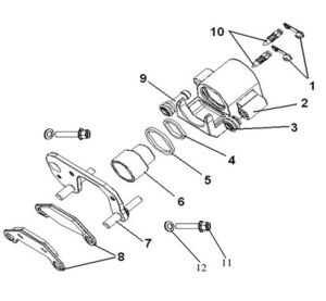 BRAKE CALIPER,R.RR 0F EUROPE BRAKING SYSTEM