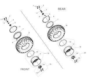 WHEEL COMBINATION (EU 29-INCH ANTI-DROP)