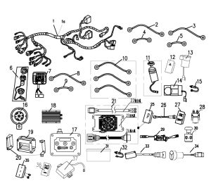 ELECTRICAL SYSTEM   (NEW FACE,  LONG BENCH SEAT)