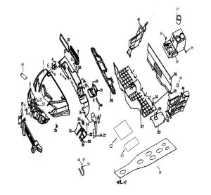 FENDER  (OLD FACE FOR DOUBLE SEATS AND LONG BENCH SEAT)