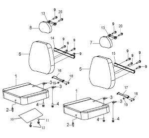 SEAT ASSY FRANCE MODEL