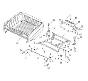 Rear cargo box assembly-EU standard