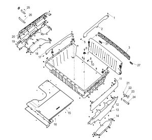 Rear cargo box components