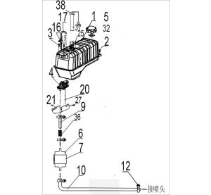 FUEL TANK   (FOR DOWN PUMP)