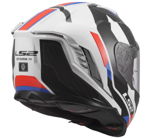 LS2 FF818 STORM III SPORTY WHITE BLUE RED