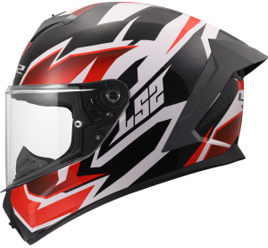LS2 FF820 RAPID III XTREM WHITE BLACK RED 3XL