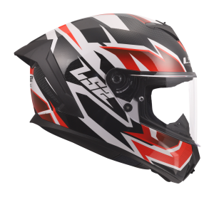 LS2 FF820 RAPID III XTREM WHITE BLACK RED