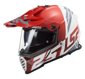 LS2 MX436 PIONEER EVO EVOLVE RED WHITE XS